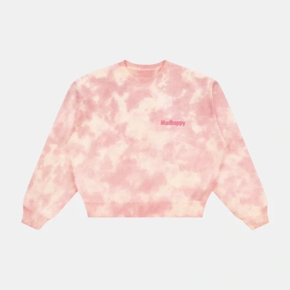 Madhappy Pink Tie-Dye Crewneck Sweatshirt